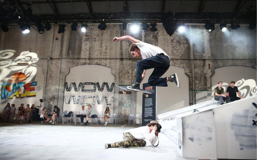 Made SYD skateboard wall at fashion festival