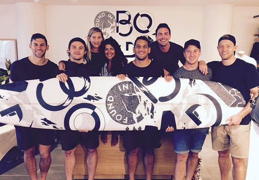 LuluLemon Bondi Store Opening Promotional Branded Custom Surfboard In-store Promotion