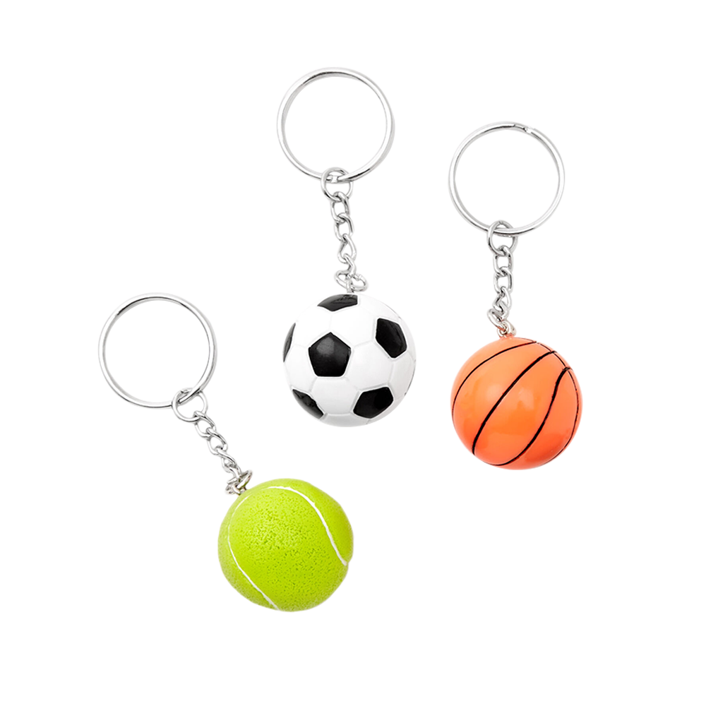 Custom Branded sports ball keyring