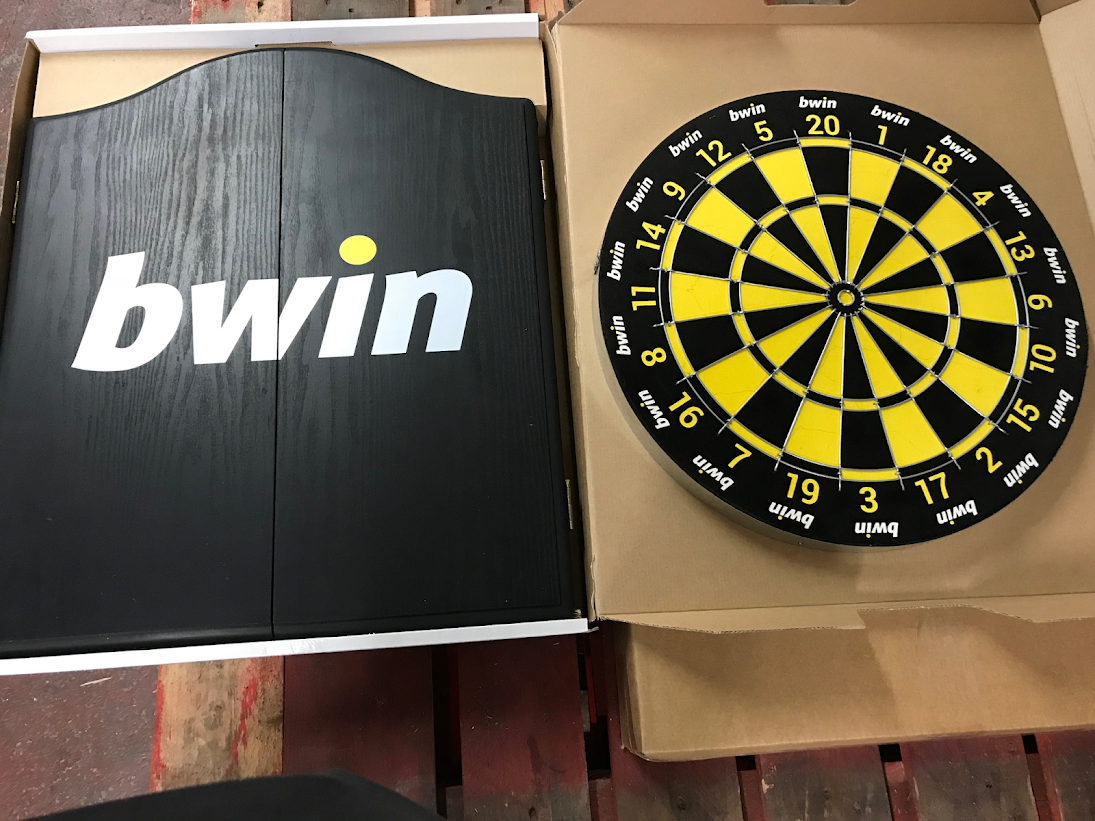 Custom Branded Dartboard & Cabinet