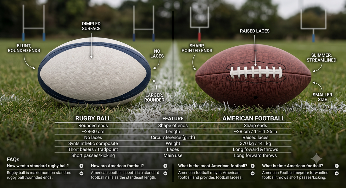 Rugby Ball vs Football
