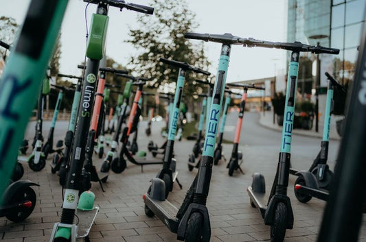 many electric scooters