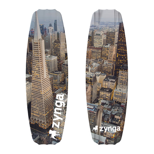 Custom City view promotional wakeboard zynga branded design your own