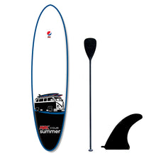 Load image into Gallery viewer, Custom Pepsi Max promotional paddle board with fin paddle branded