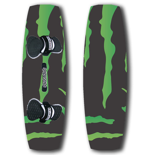 Black and green promotional kiteboard custom design your own branded
