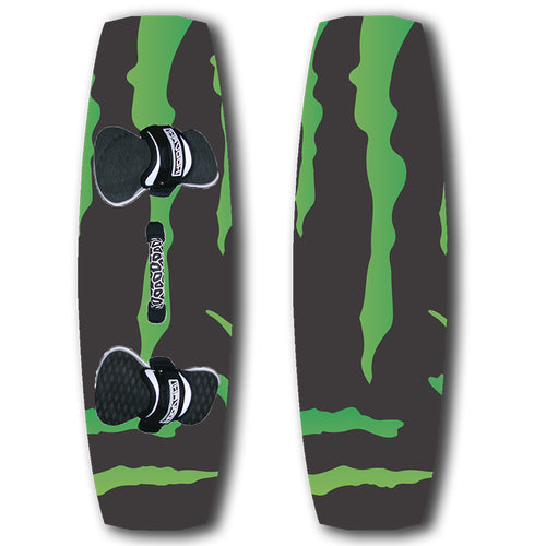 Black and green promotional kiteboard custom design your own branded